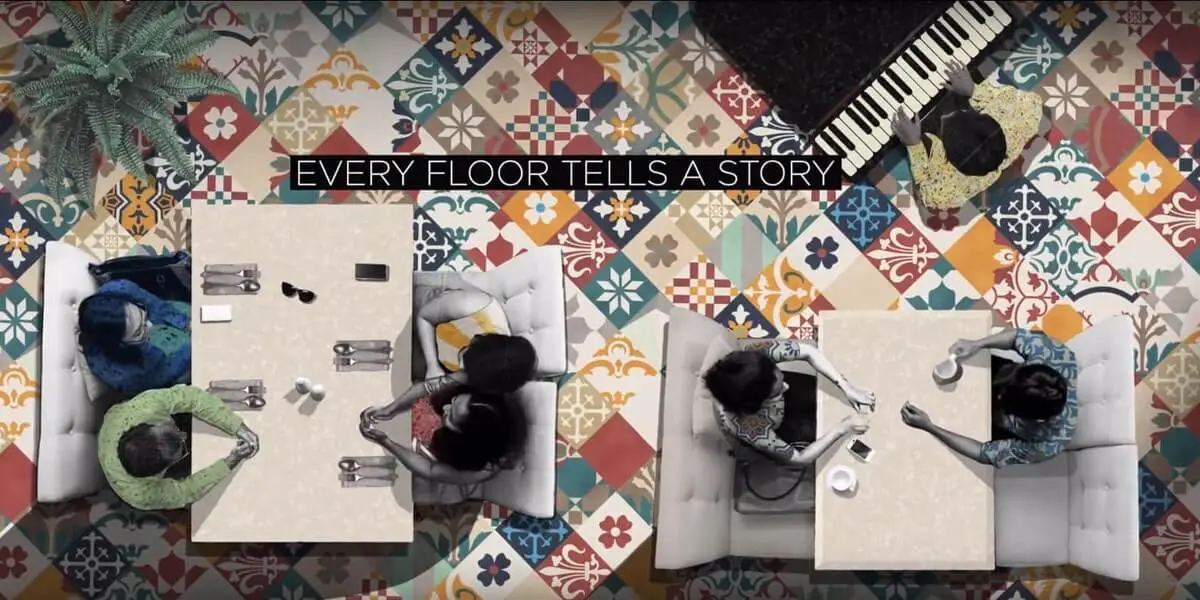  Bharat Floorings & Tiles story - Tiles showcased in a restaurant setting
