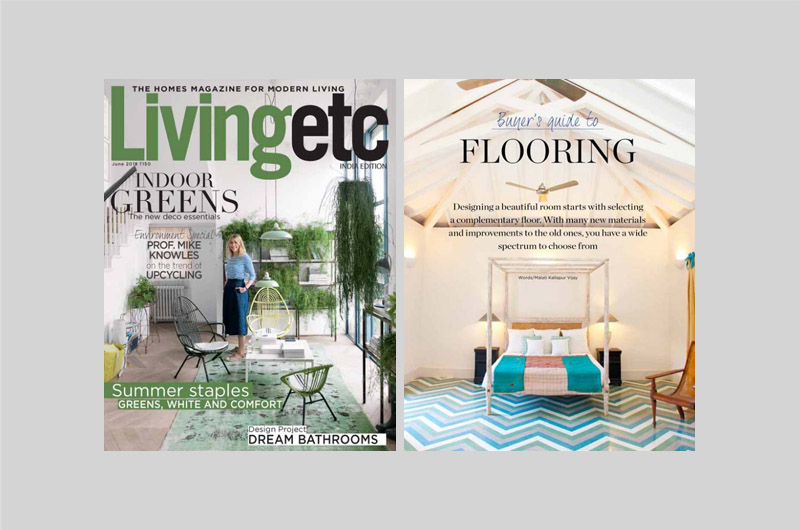 Living Etc The Home Magazine for Home Living featured BFT's CementStyle tile in their June 2018 issue.